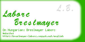 laborc breslmayer business card
